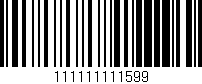 Código de barras (EAN, GTIN, SKU, ISBN): '111111111599'