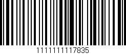 Código de barras (EAN, GTIN, SKU, ISBN): '1111111117835'