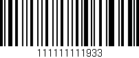 Código de barras (EAN, GTIN, SKU, ISBN): '111111111933'