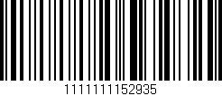 Código de barras (EAN, GTIN, SKU, ISBN): '1111111152935'