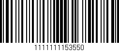 Código de barras (EAN, GTIN, SKU, ISBN): '1111111153550'