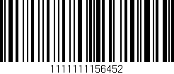 Código de barras (EAN, GTIN, SKU, ISBN): '1111111156452'