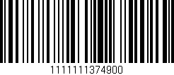 Código de barras (EAN, GTIN, SKU, ISBN): '1111111374900'
