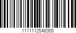 Código de barras (EAN, GTIN, SKU, ISBN): '1111112548355'