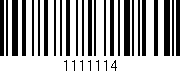 Código de barras (EAN, GTIN, SKU, ISBN): '1111114'
