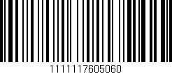 Código de barras (EAN, GTIN, SKU, ISBN): '1111117605060'