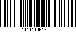 Código de barras (EAN, GTIN, SKU, ISBN): '1111118516488'