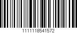 Código de barras (EAN, GTIN, SKU, ISBN): '1111118541572'