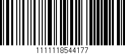 Código de barras (EAN, GTIN, SKU, ISBN): '1111118544177'