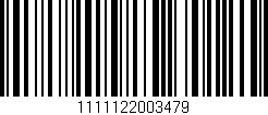 Código de barras (EAN, GTIN, SKU, ISBN): '1111122003479'