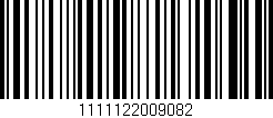 Código de barras (EAN, GTIN, SKU, ISBN): '1111122009082'