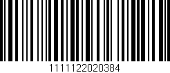 Código de barras (EAN, GTIN, SKU, ISBN): '1111122020384'