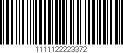 Código de barras (EAN, GTIN, SKU, ISBN): '1111122223372'