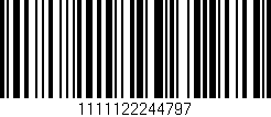 Código de barras (EAN, GTIN, SKU, ISBN): '1111122244797'