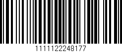 Código de barras (EAN, GTIN, SKU, ISBN): '1111122248177'