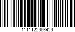 Código de barras (EAN, GTIN, SKU, ISBN): '1111122386428'