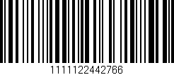 Código de barras (EAN, GTIN, SKU, ISBN): '1111122442766'