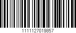 Código de barras (EAN, GTIN, SKU, ISBN): '1111127019857'