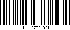 Código de barras (EAN, GTIN, SKU, ISBN): '1111127021331'