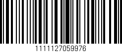 Código de barras (EAN, GTIN, SKU, ISBN): '1111127059976'