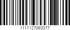 Código de barras (EAN, GTIN, SKU, ISBN): '1111127083377'