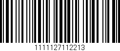 Código de barras (EAN, GTIN, SKU, ISBN): '1111127112213'