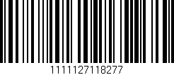 Código de barras (EAN, GTIN, SKU, ISBN): '1111127118277'