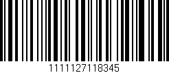 Código de barras (EAN, GTIN, SKU, ISBN): '1111127118345'