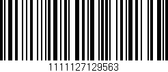 Código de barras (EAN, GTIN, SKU, ISBN): '1111127129563'