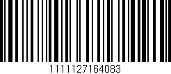 Código de barras (EAN, GTIN, SKU, ISBN): '1111127164083'