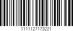 Código de barras (EAN, GTIN, SKU, ISBN): '1111127173221'