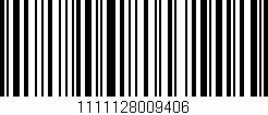Código de barras (EAN, GTIN, SKU, ISBN): '1111128009406'