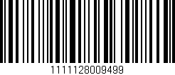 Código de barras (EAN, GTIN, SKU, ISBN): '1111128009499'