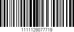 Código de barras (EAN, GTIN, SKU, ISBN): '1111128077719'