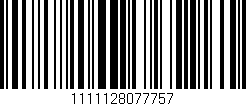 Código de barras (EAN, GTIN, SKU, ISBN): '1111128077757'