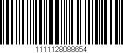 Código de barras (EAN, GTIN, SKU, ISBN): '1111128088654'