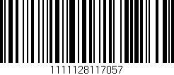 Código de barras (EAN, GTIN, SKU, ISBN): '1111128117057'