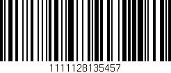 Código de barras (EAN, GTIN, SKU, ISBN): '1111128135457'