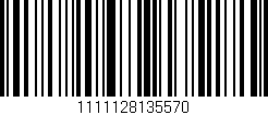 Código de barras (EAN, GTIN, SKU, ISBN): '1111128135570'