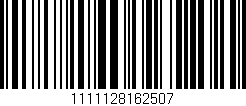 Código de barras (EAN, GTIN, SKU, ISBN): '1111128162507'