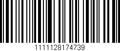 Código de barras (EAN, GTIN, SKU, ISBN): '1111128174739'
