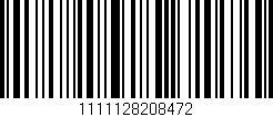 Código de barras (EAN, GTIN, SKU, ISBN): '1111128208472'