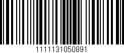 Código de barras (EAN, GTIN, SKU, ISBN): '1111131050891'