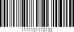 Código de barras (EAN, GTIN, SKU, ISBN): '1111131173132'