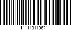 Código de barras (EAN, GTIN, SKU, ISBN): '1111131196711'