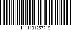 Código de barras (EAN, GTIN, SKU, ISBN): '1111131257719'