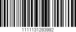 Código de barras (EAN, GTIN, SKU, ISBN): '1111131283992'