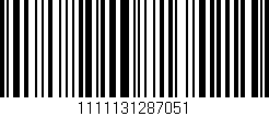 Código de barras (EAN, GTIN, SKU, ISBN): '1111131287051'