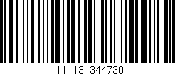 Código de barras (EAN, GTIN, SKU, ISBN): '1111131344730'
