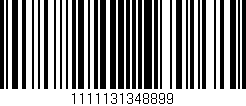 Código de barras (EAN, GTIN, SKU, ISBN): '1111131348899'